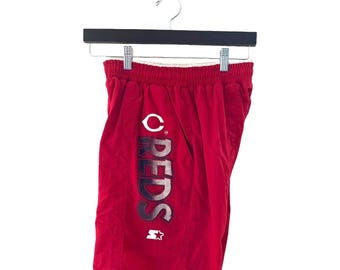 vintage cincinnati rojos arrancador bañador pantalones cortos hombres tamaño mediano 90s