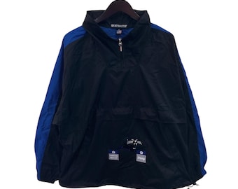 coupe-vent vintage carolina panthers 1/4 zip jacket mens size XL deadstock NWT 90s made in USA nfl