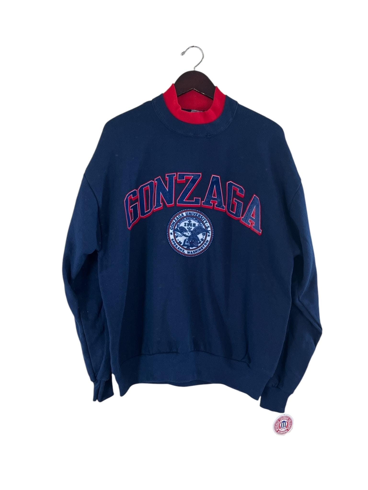 Vintage Gonzaga Bulldogs Sweatshirt Mens Size Large Deadstock NWT 