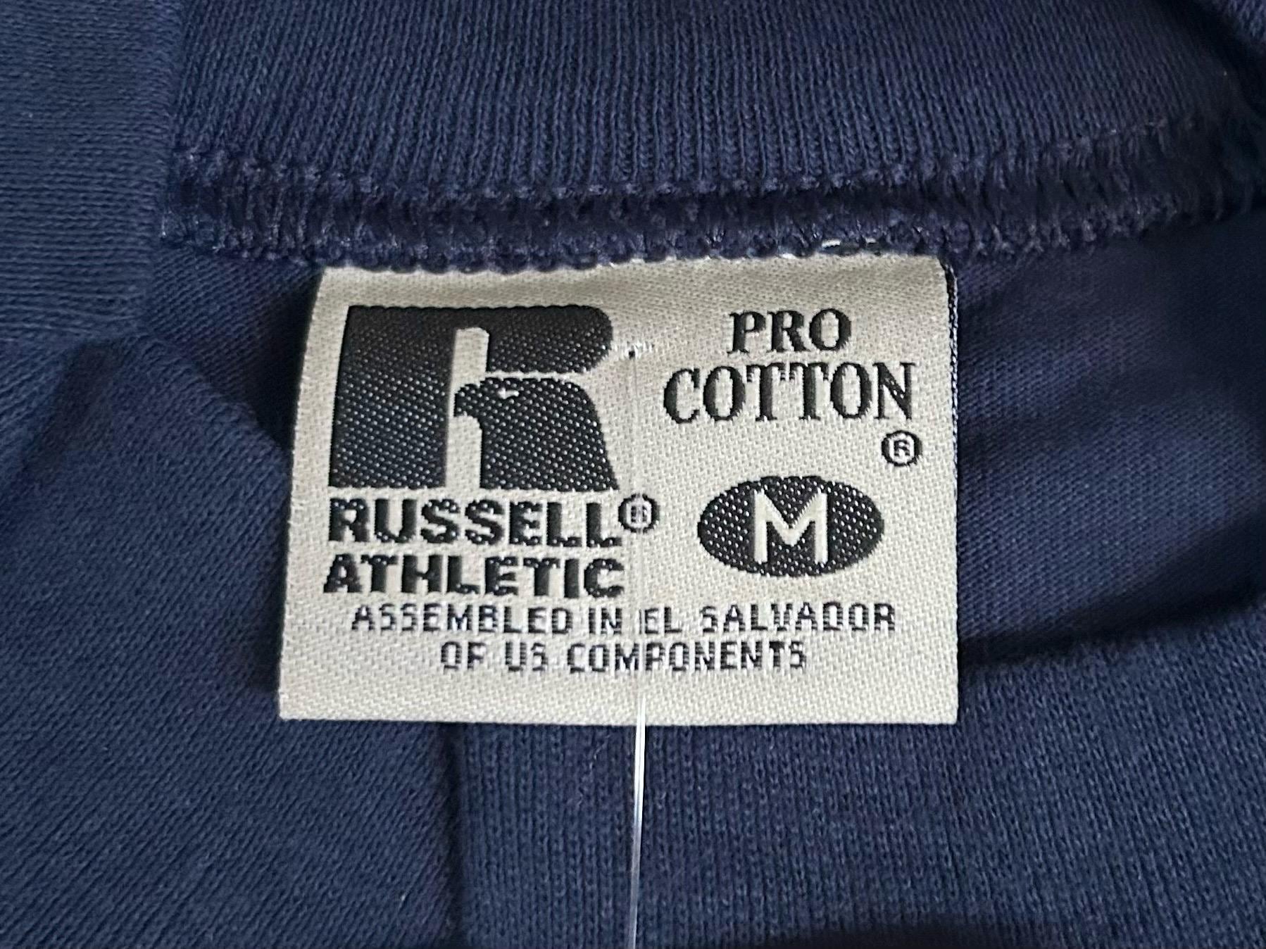 Vintage Russell Athletic Pro Cotton Mock Neck Shirt Mens Size
