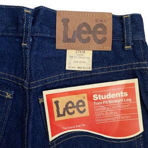 vintage lee dunkle jeans borte passe gerade bein jeans größe 27x34 deadstock NWT 90er made in USA Bild 4