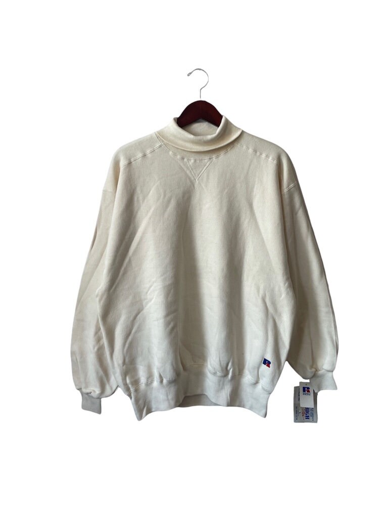 Vintage Russell Athletic High Cotton Turtleneck Sweatshirt - Etsy Israel