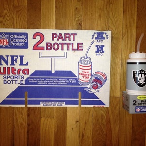 vintage LA raiders water bottle deadstock NIP NOS