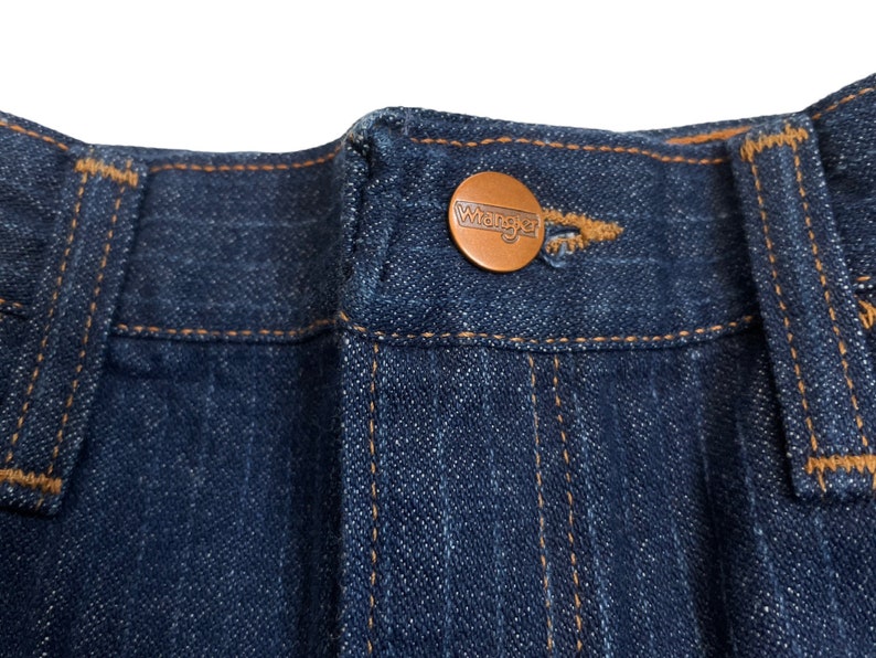 vintage wrangler stripe jeans pants mens size 30M 30x30.5 straight leg deadstock NWT 80s image 9