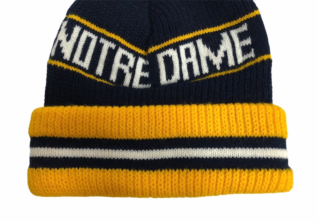 notre dame football beanie