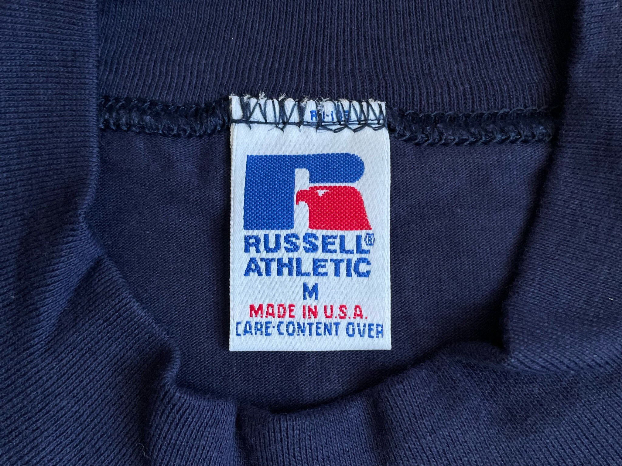 Vintage Russell Athletic Mock Turtleneck Shirt Mens Size Etsy