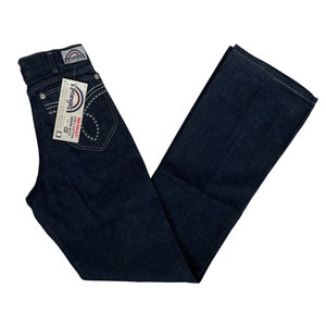 vintage wrangler silver stud boot flare jeans size 28x34 deadstock NWT 70s made in USA