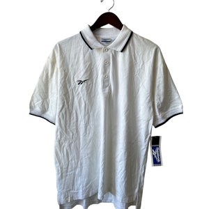vintage reebok polo shirt mens size medium deadstock NWT 90s 1996
