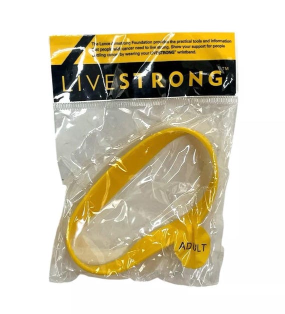 Nike Lance Armstrong Bracelet LIVESTRONG Yellow Bracelet Wristband
