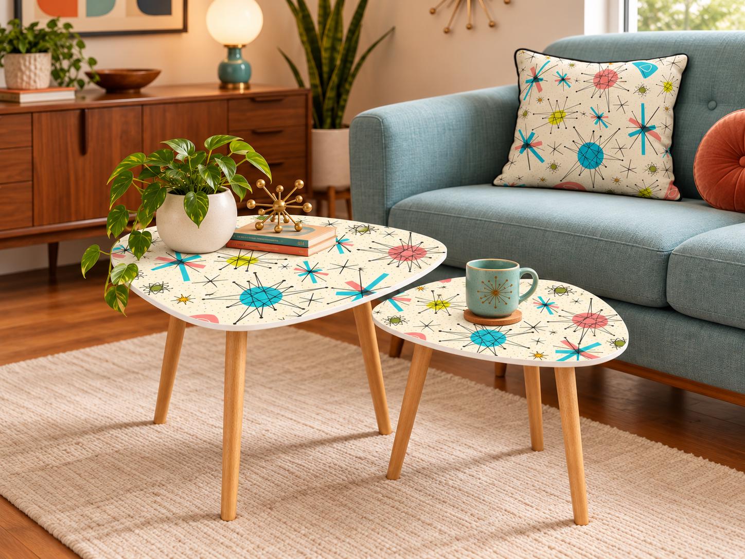 Vintage Triangle Side Table - Etsy
