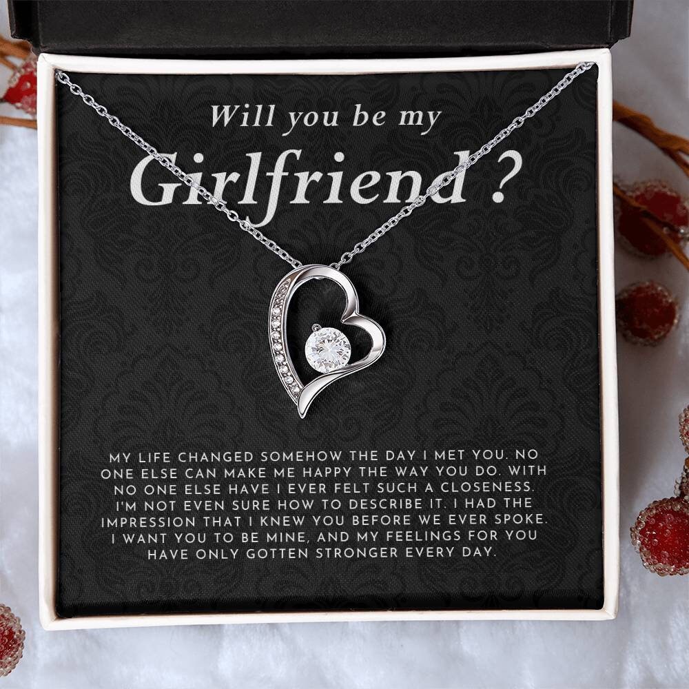 Will You Be My Girlfriend Necklace, Girlfriend Proposal, Will You Be My  Girlfrie