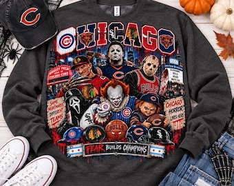 Chicago Sports Horror Film SVG