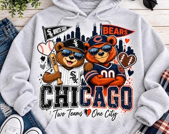 Chicago White Sox and Bears Mascot SVG