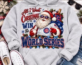 Chicago Cubs Santa World Series SVG