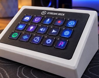 Soporte para Stream Deck MK1 – Soporte de escritorio impreso en 3D – Accesorio para juegos – Compatible con Stream Deck