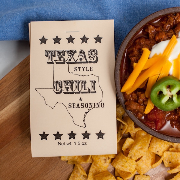 Texas Style Chili Seasoning | Homemade chili seasoning packet