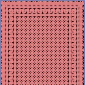 Floor Tile Mosaic 4 Filet Crochet Pattern