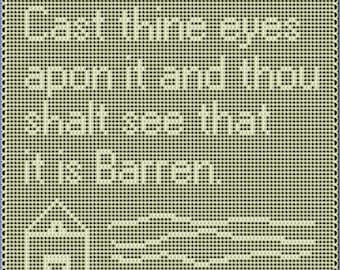 Barren Field of F*cks File Crochet Chart-Muster