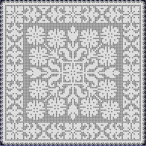 Wildflower Garden Filet Crochet Pattern