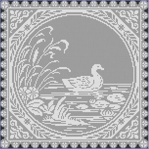 Duck Pond Filet Crochet Pattern
