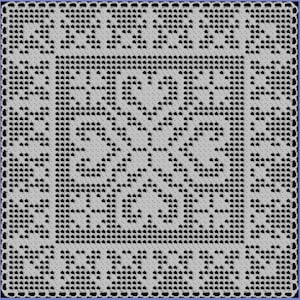 Hearts and Arrows Filet Crochet Pattern