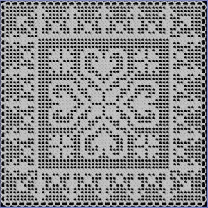 Hearts and Arrows Filet Crochet Pattern