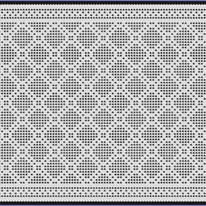 Floor Tile Mosaic 2 Filet Crochet Pattern