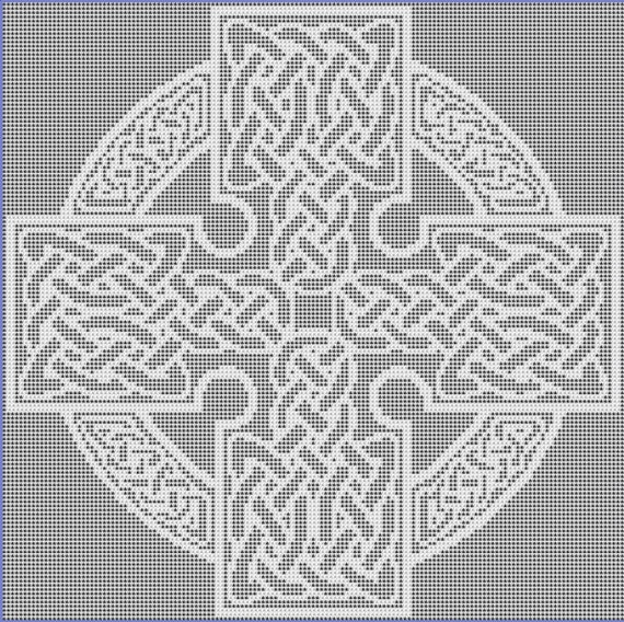 Listing is for a PDF pattern of my Square Celtic Cross. 