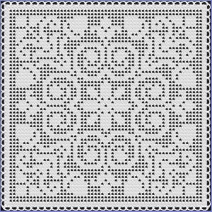 Acorns Filet Crochet Pattern