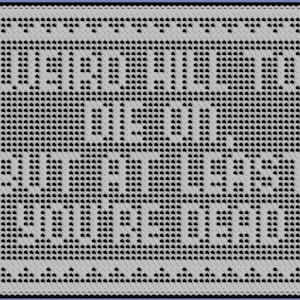 「You're Dead」フィレクロッシェドイリーチャートパターン