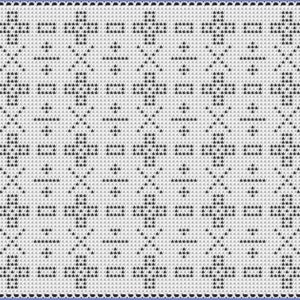 May include: A black and white geometric pattern with a repeating design of squares and triangles. The pattern is on a white background.
