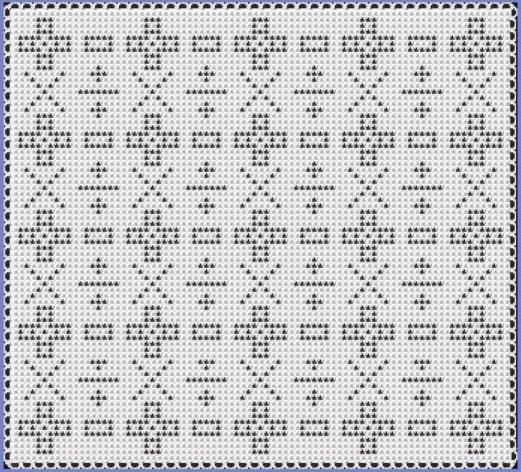20 Crochet Filet Charts with Blankets, Doilies, and Motifs 7 Math Is Fun Filet Crochet Chart