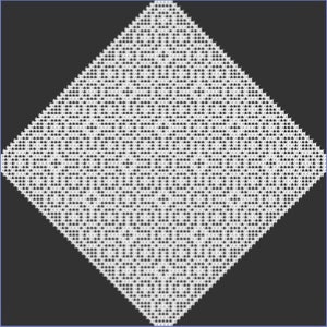 Diamond Crosses and Circles Filet Crochet Pattern