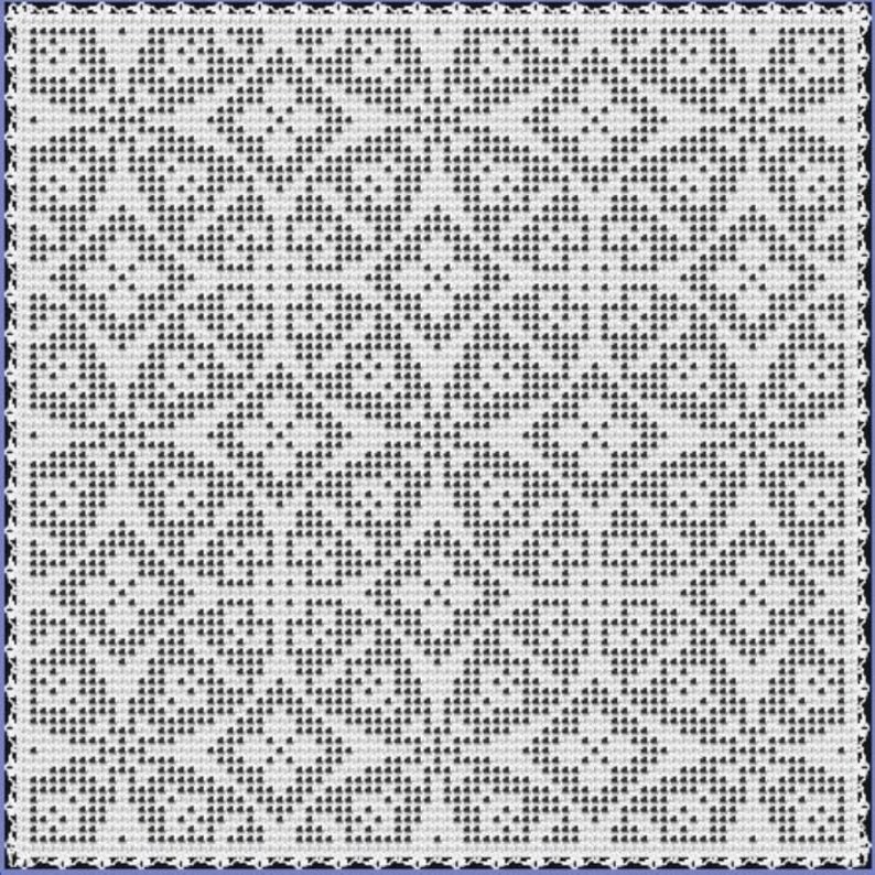 Starlight Starbright Filet Crochet Pattern image 1