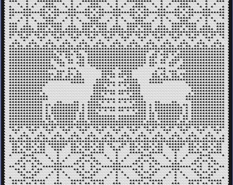 Norwegian Christmas Filet Crochet Doily Pattern, AKA Ugly Sweater Doily