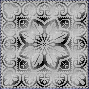 Spring Leaves Filet Crochet Pattern