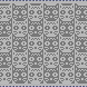Katt ansikte tröja filet virkad duk diagram mönster