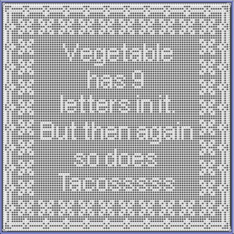 Tacosssss Filet Crochet Pattern image 1