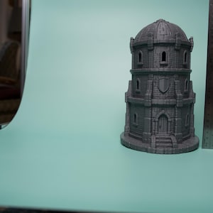 Domed Fantasy Tower Terrain - Unpainted PLA RPG Building image 9