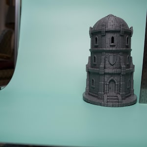 Domed Fantasy Tower Terrain - Unpainted PLA RPG Building image 8
