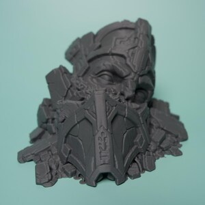 Fallen Sci-Fi Ruin Terrain - Unpainted PLA Tabletop Wreckage image 4