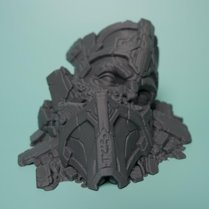 Fallen Sci-Fi Ruin Terrain - Unpainted PLA Tabletop Wreckage image 4