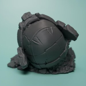 Fallen Sci-Fi Ruin Terrain - Unpainted PLA Tabletop Wreckage image 5