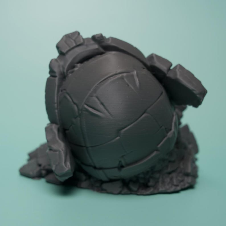 Fallen Sci-Fi Ruin Terrain - Unpainted PLA Tabletop Wreckage image 5