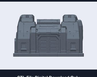 Future Wars Tabletop Battlesuit Arsenal STL - Intact and Damaged Terrain Pair