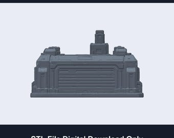Alien Wars Tabletop Fleet Assembly Hangar STL - Sci-Fi Building Terrain