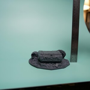 Crashed Craft Terrain - Low Hull Unpainted PLA Sci-Fi Wreck image 10