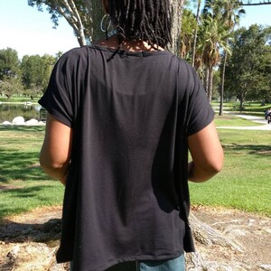 Pocketed Tee with Side Slits