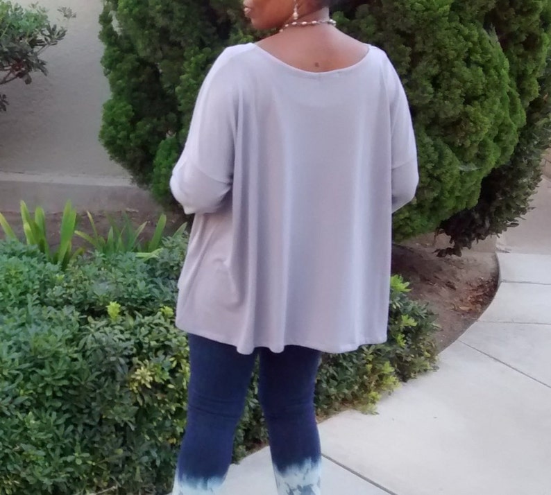 Long Sleeve Swing Sweater ~ Slouchy Pull Over Lightweight Sweater ~ Long Sleeve Over Size Swing Sweater ~ All Sizes Colors