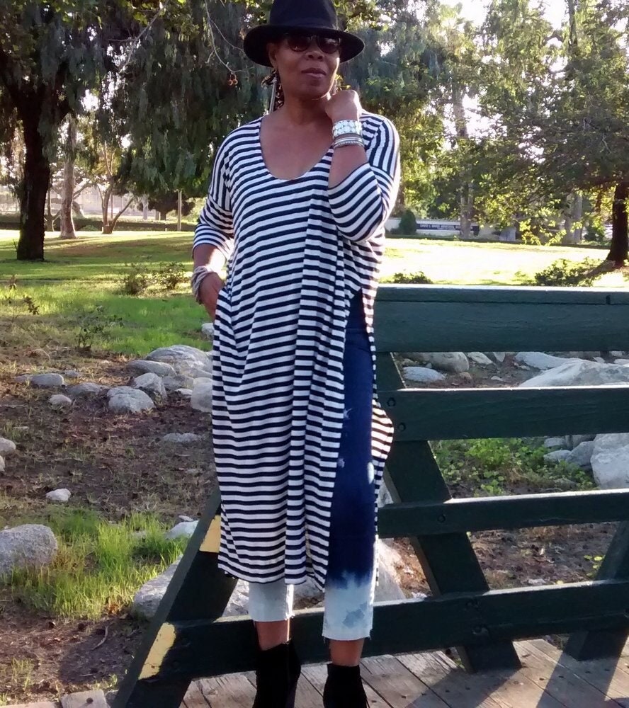 Striped Beach Shirt - Etsy